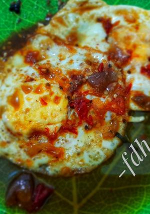 Foto resep Telor Ceplok Balado Mentega
