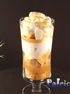 Una foto de Banoffee pie en copa