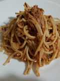 Espaguetis con atún