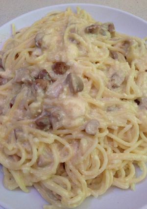 Foto resep Spaghetti creamy mashroom carbonara