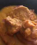 Codillo guisado con puré de patatas