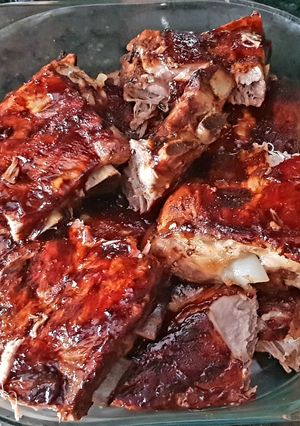 Una foto de Costillas bbq