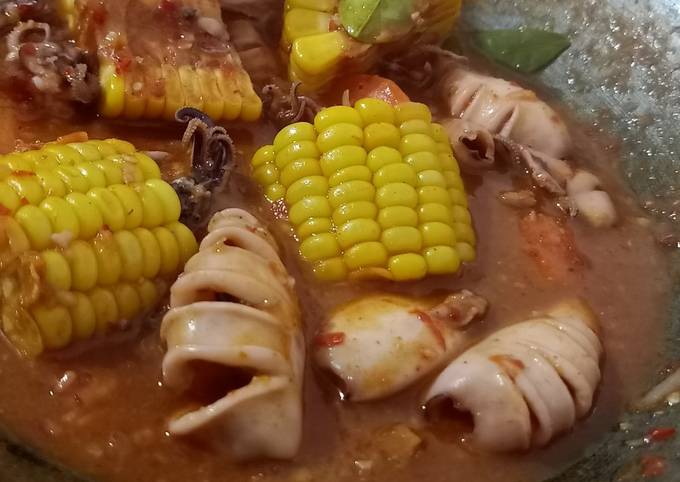 Resep Cumi Basah Saus Padang sinemaru Anti Gagal