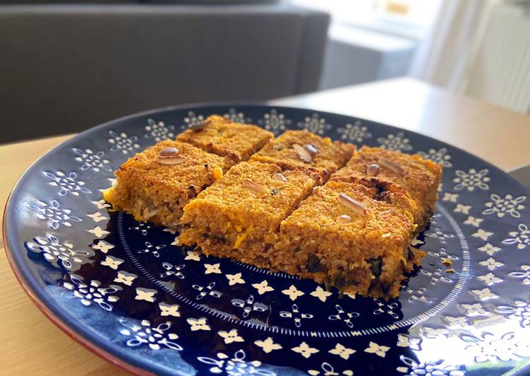 Simple Way to Make Speedy Butternut squash baked Kibbeh - Lebanese meatless kibbeh (step by step photos)