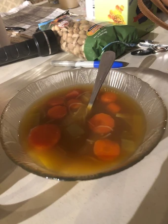 Easy Way Make Carrot leek soup with rice noodles the Can Spoil the Tongue Makes you drool