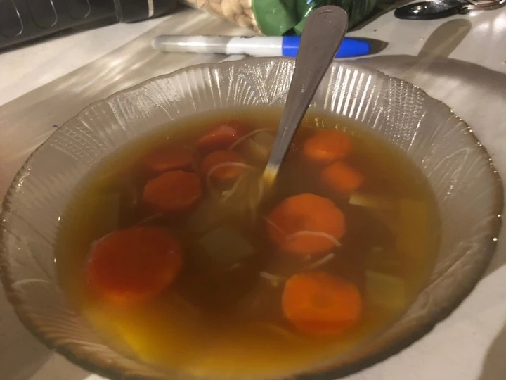 Easy Way Make Carrot leek soup with rice noodles the Can Spoil the Tongue Makes you drool