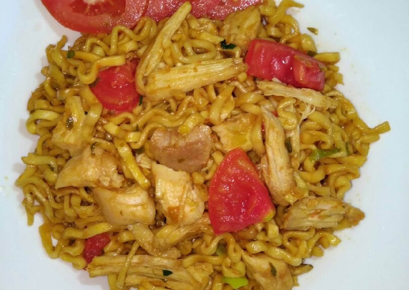 Mie Goreng Ayam Cabe Ijo