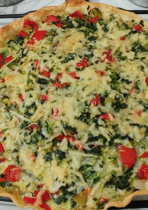 Una foto de Tarta de verduras rapidisima