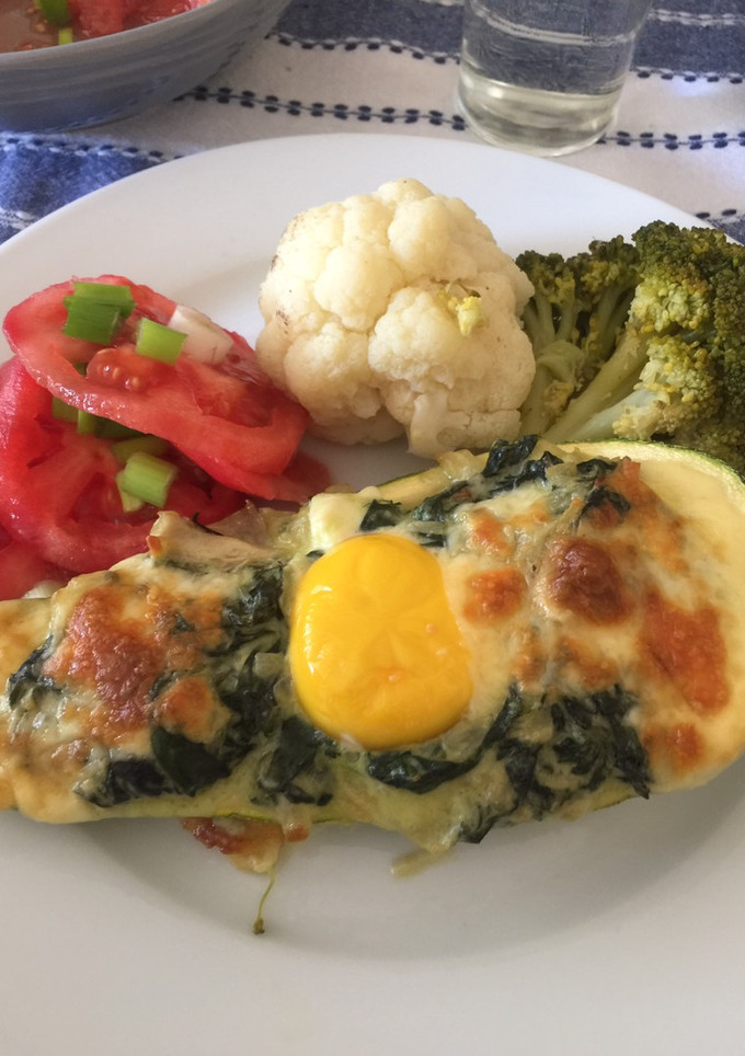 Una foto de Zapallitos rellenos vegetarianos