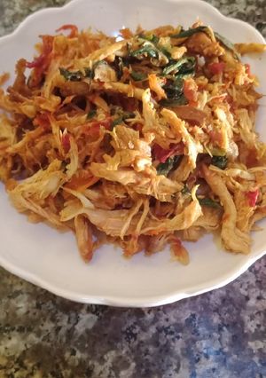 Foto resep Suwir ayam sambal penyet