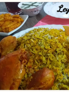 عکسی از دستور شوید پلوبامرغ