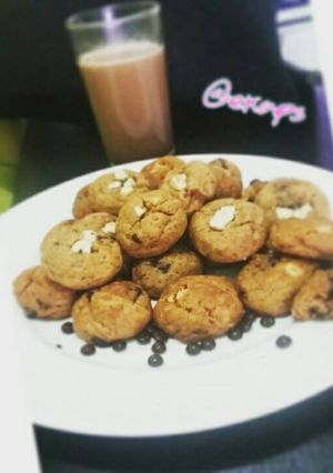 Foto resep Chewy "mini monster" chocochip cookies recook recipe tintin rayn