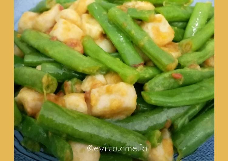 Cara mudah meracik Tumis Buncis Otak-otak bumbu Kuning (Mudahhh!!) yang Bikin Ngiler