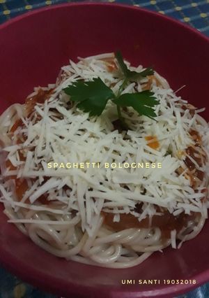Foto resep Spaghetti Bolognese#Maree