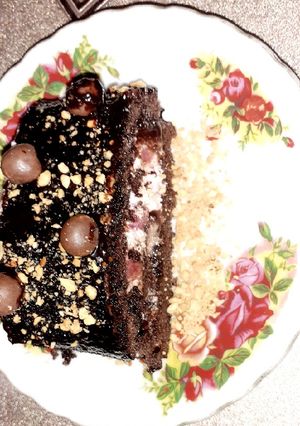 صورة لوصفة رولي الشكولاطة والفراولة على طريقتي 😋😋