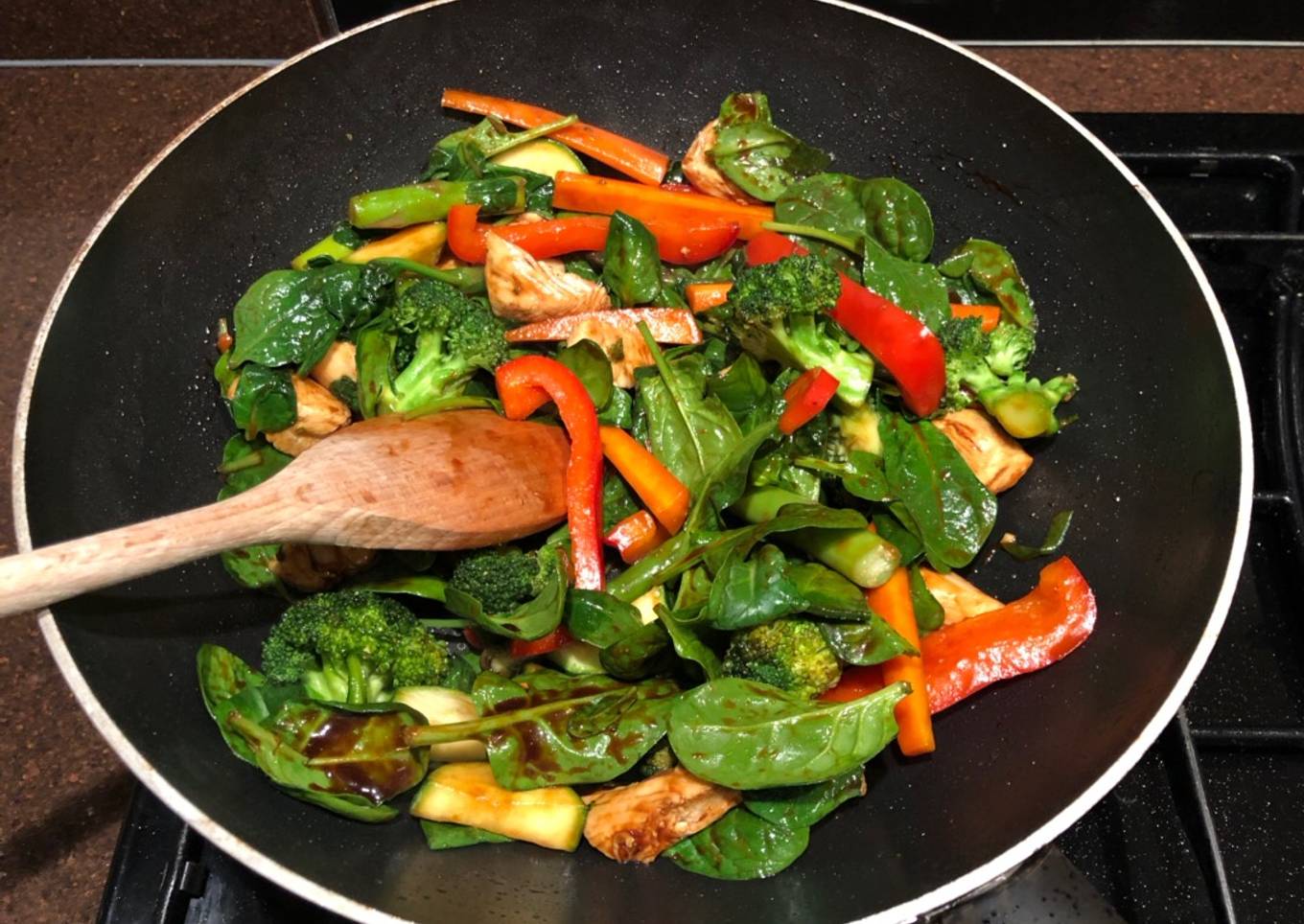 No carb chicken stir fry