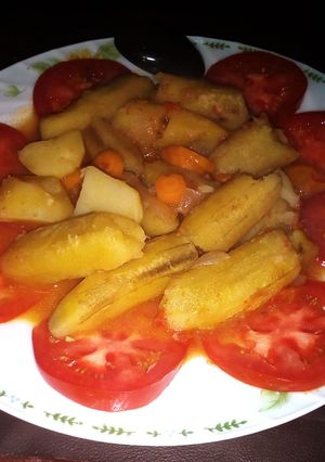 A picture of Stewed matoke #4WeeksChallenge.