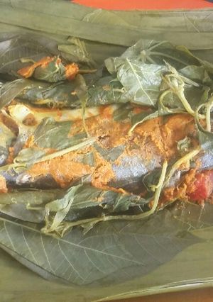 Foto resep Pepes Ikan Dengan Daun Kemanggi dan Daun Ubi (NO MSG)