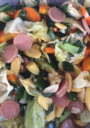 Foto resep Capcay sosis