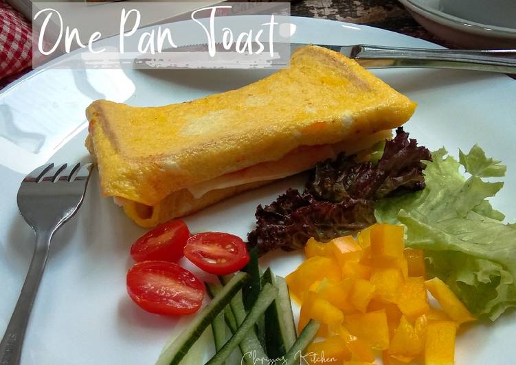 Bagaimana Menyiapkan One Pan Toast (Roti Bakar Telur Teflon), Enak Banget