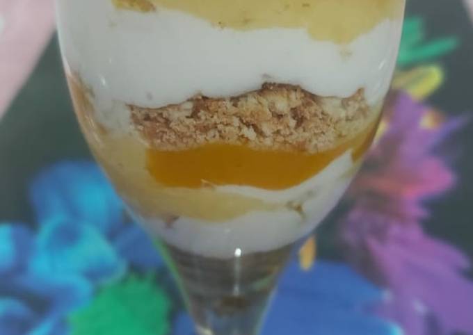 Mango Custard Trifle Pudding