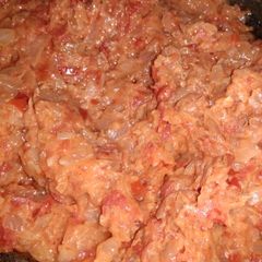 A picture of Baingan ka bhartha.