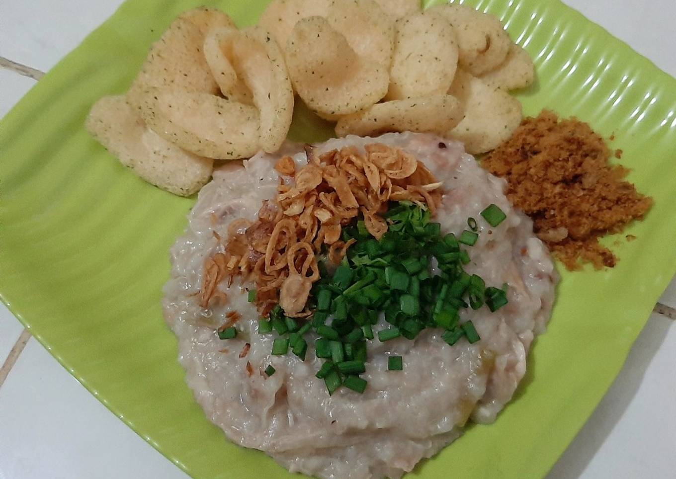 Bubur Ayam Non Kuah (Slow Cooker)