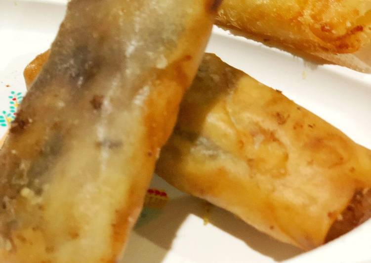 Pisang coklat crispy (piscok)