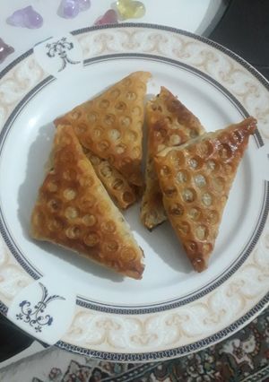 عکسی از دستور سمبوسه سیب زمینی 😋😋🤣