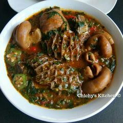 A picture of Okro Soup.