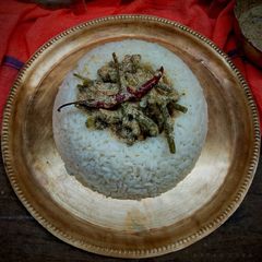 A picture of Bengali Drumstick Curry (Sukto).