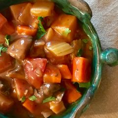 A picture of Irish Stew (Vegan).