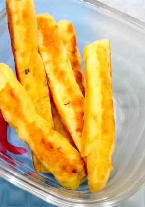 Foto resep Stick Kentang isi salmon, wortel dan keju (MPASI 8 bulan +)