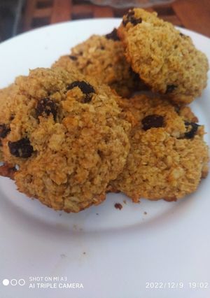 Una foto de Galletas de avena y harina integral