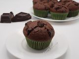 Muffin yogurt e cioccolato con cuore di Nutella