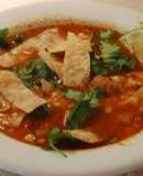Sopa de tortilla (con carne de res)