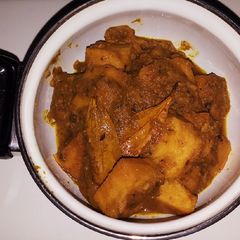 A picture of Suran curry.