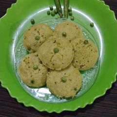Rava Matar Idli A picture of Rava Matar Idli.
