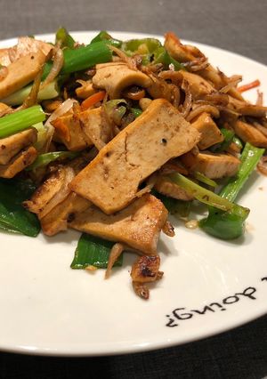 吻仔魚炒豆乾 的食譜成品照片