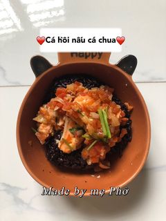 Hình của món Cá hồi sốt cà chua.