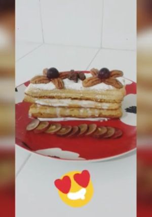 Una foto de Pastel mil hojas