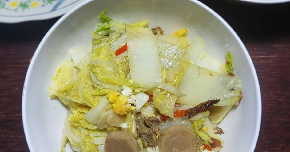 Resep Isi Piringku Ca Sawi Putih Telur Tahu Sumedang Masak Kuah Oleh