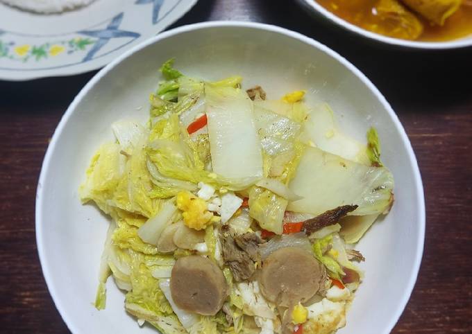 Resep Isi Piringku Ca Sawi Putih Telur Tahu Sumedang Masak Kuah Oleh