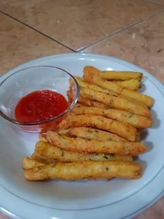 Foto resep Kentang goreng keju / potato Cheese stick 🥔 🍟