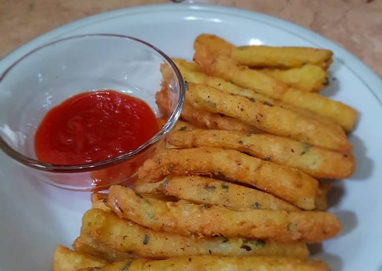 Resep Kentang goreng keju / potato Cheese stick 🥔 🍟 yang Enak Banget