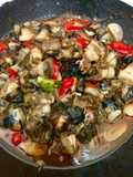 Kerang macan saus tiram pedas