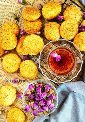 عکسی از دستور شیرینی هل کنجدی با تمام نکات
