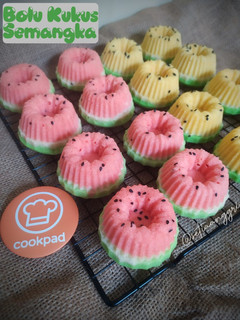 Foto resep Bolu Kukus Semangka