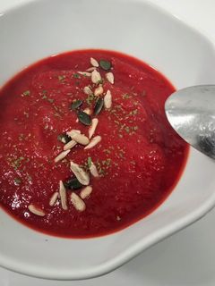 Una foto de Puré de remolacha