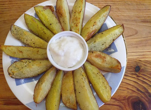 Una foto de Papas rústicas a la pimienta